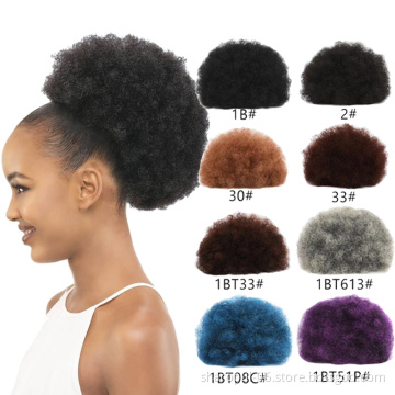Hair Buns Afro Kinky Ponytail lady Woman curly style New popular short long straight curly ponytail